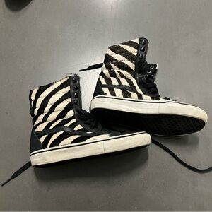 Vans Zebra super high tops